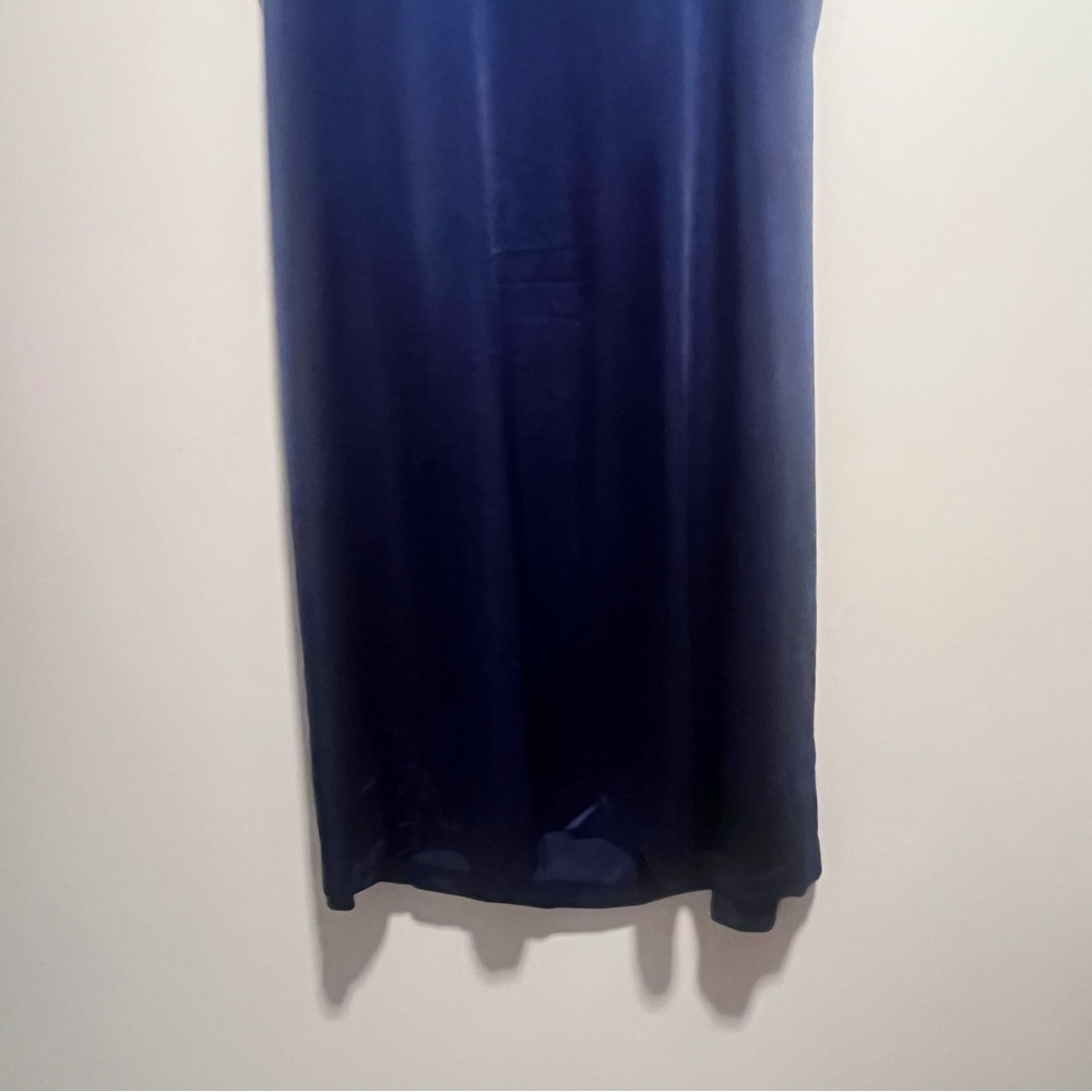 Vintage Vanity Fair Satin Embroidered Nightgown Caftan Cottagecore Slip Dress - Picture 9 of 12